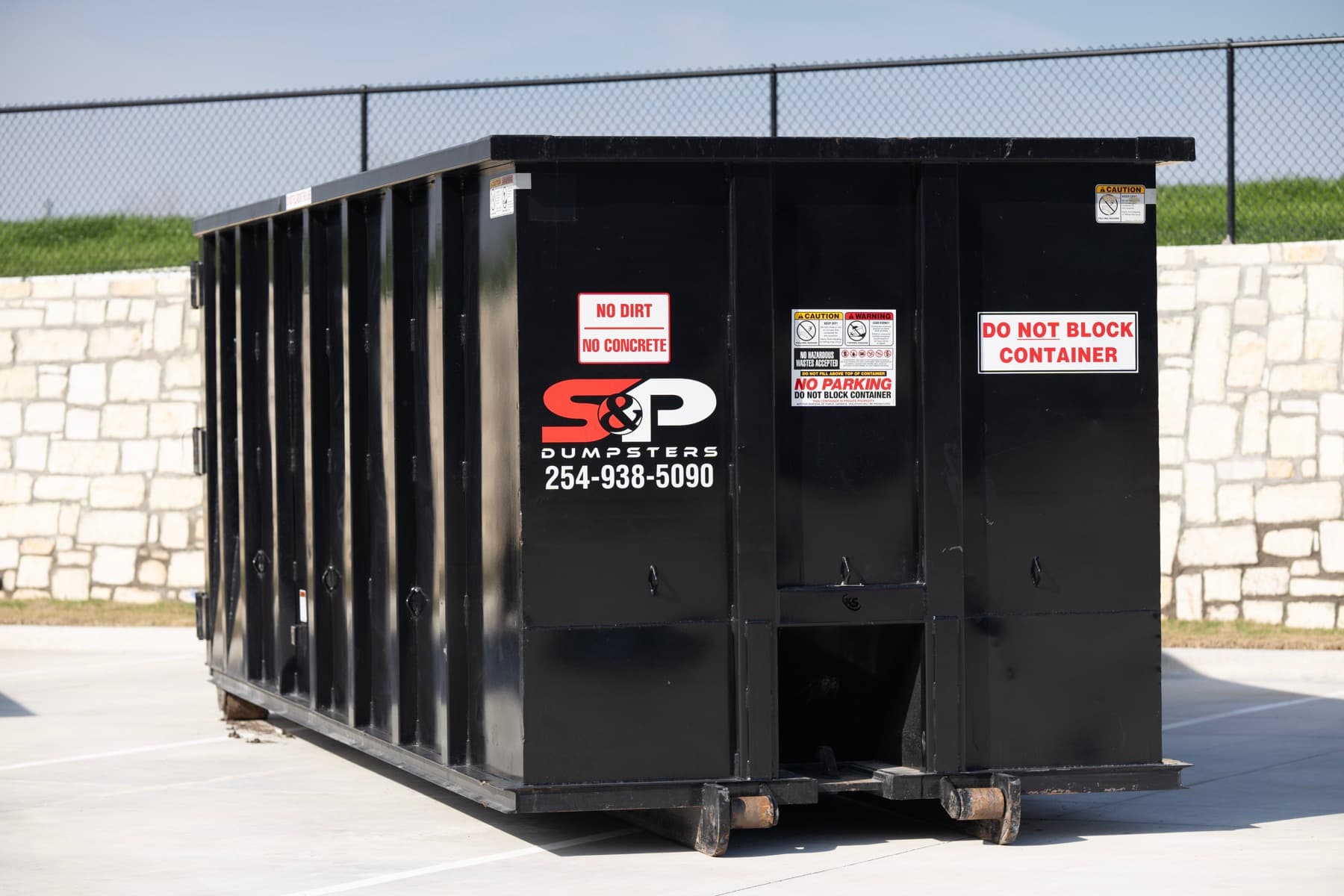 S&P Dumpsters 40 yard roll-off container